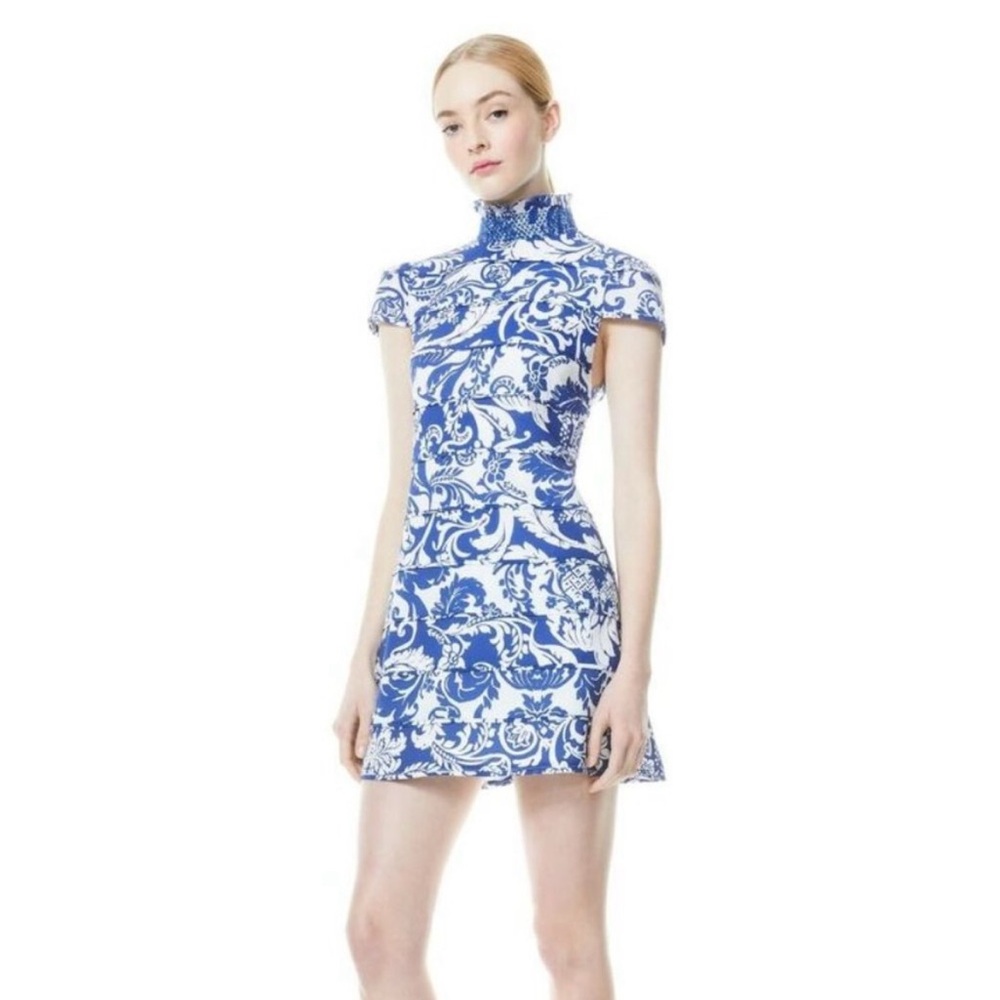 Alice + Olivia Blue Karis Mini Dress Sz 6